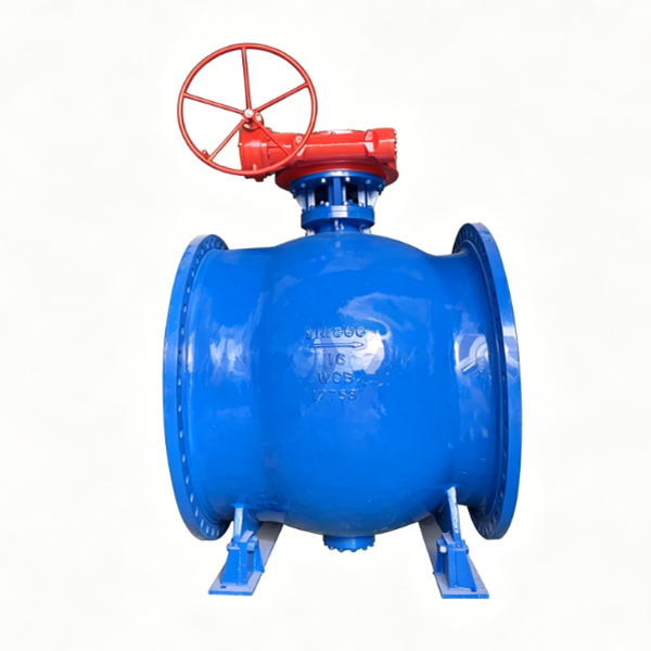 Eccentric hemispherical valve for sewage treatment