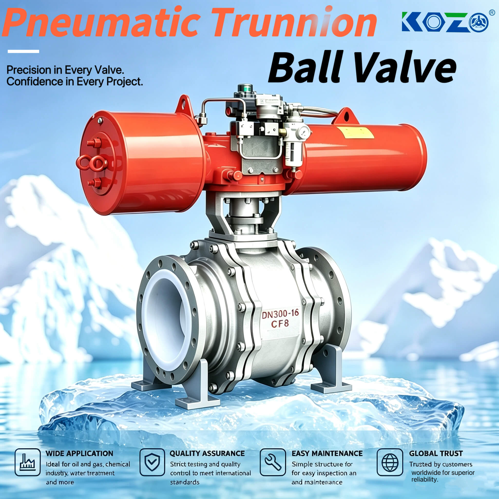 Cast steel floating ball valve